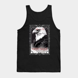 Eagle Bald Eagle Bird Wild Nature Illustration Line Epic Illustration Line Art Tank Top